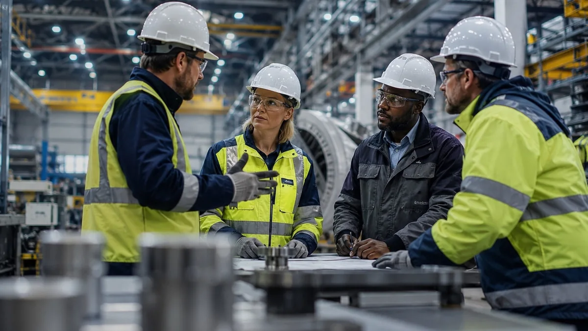 Industrieel team in productieomgeving – Executive Search Industrie